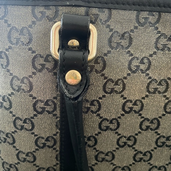 GUCCI GG crystal canvas 213048 EUC 🩶🖤Metallic - Picture 7 of 17